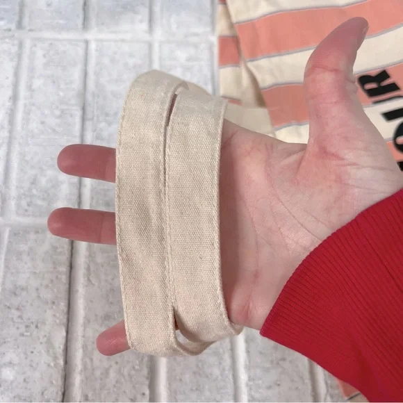 Sezane Large Bonjour Amour Tour From Paris Sezane On The Road Tote - Picture 10 of 12